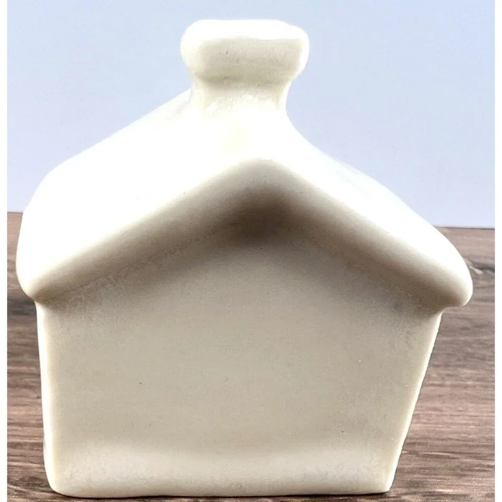 Vintage Miniature Ceramic House Cottage Smoking Chimney Personal Ashtray